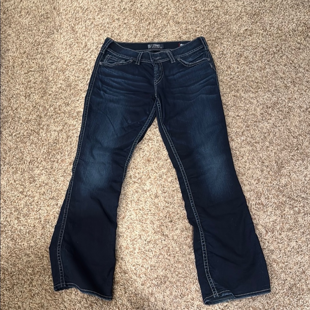 Silver Jeans Blue Flare Wide Leg Denim